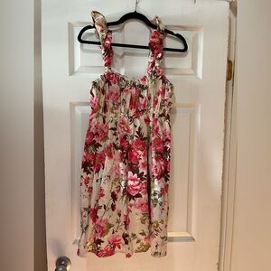 Abercrombie & Fitch Floral Dress with Pink and Green Accents